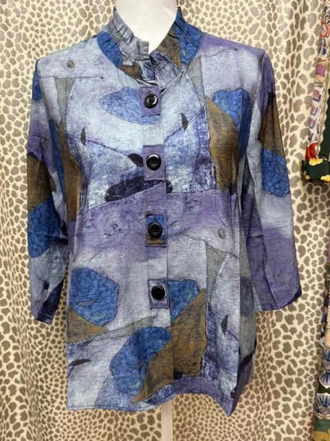 Shana-Purple Print Top