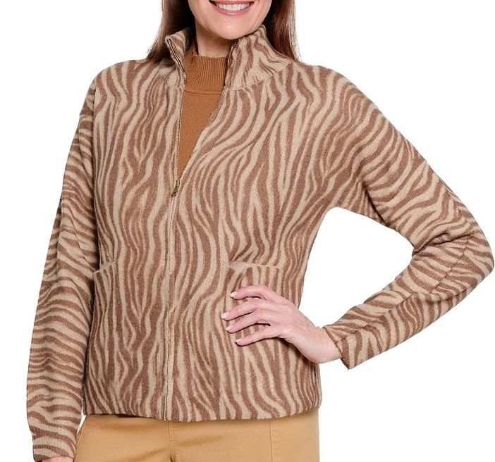 A la carte-Zebra Cardigan