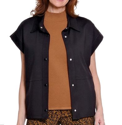 A la carte-Black Ponte Vest