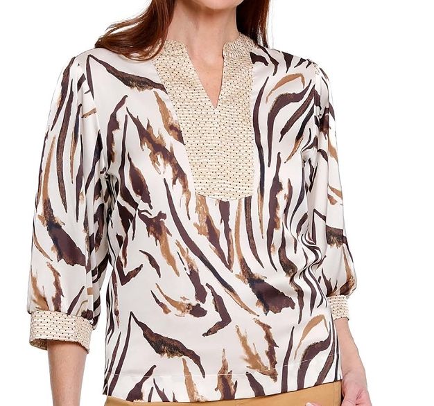 A la carte-Br/Bl Split Neck Popover