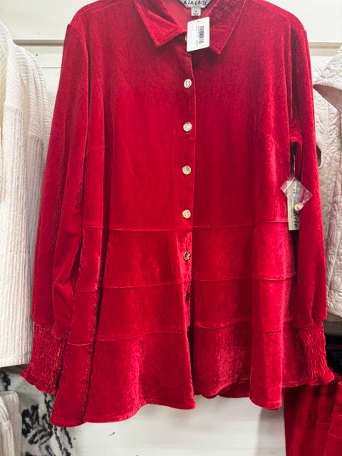 A la carte-Red Velvet Shirt