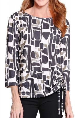 Multiples-Luna Drawstring Top
