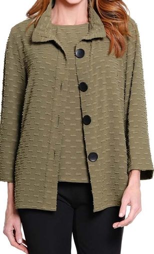 Multiples-Elevate Olive Duo Top