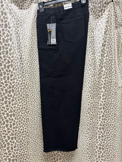 Slimsations-Black Wide-Leg Crop Jean