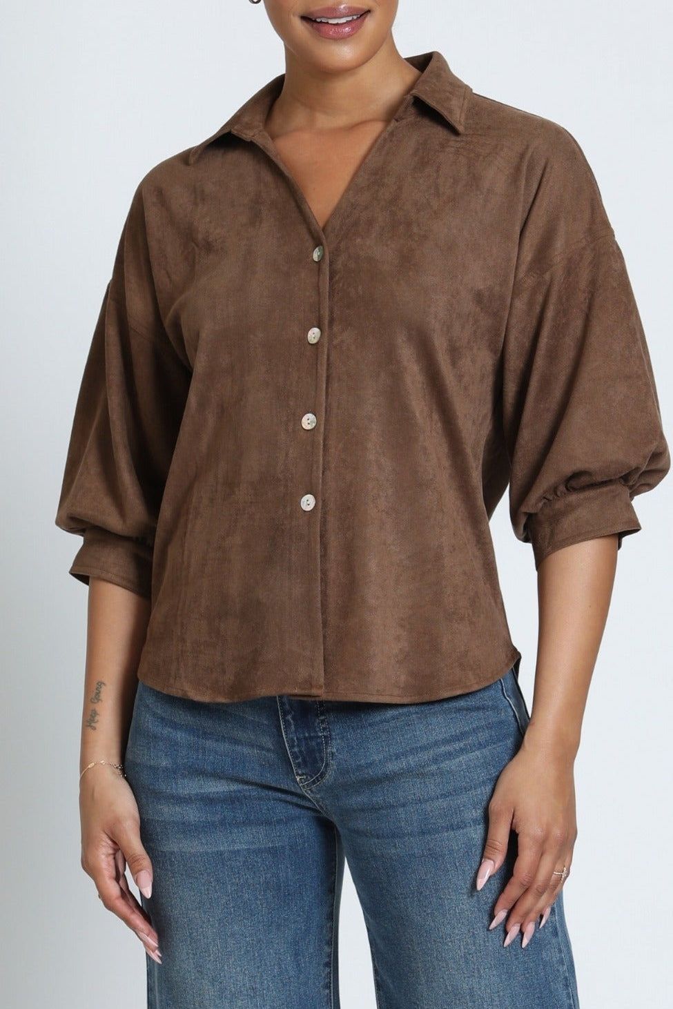 APNY-Chocolate Suede Top