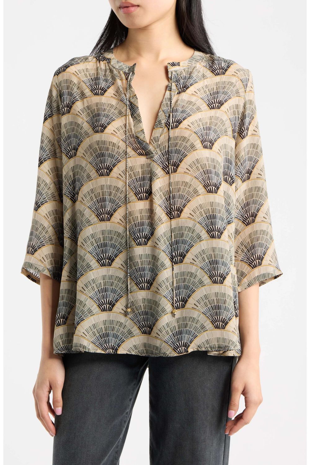 APNY-Charcoal Blouse