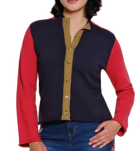 Tru Luxe-Colorblock Sweater