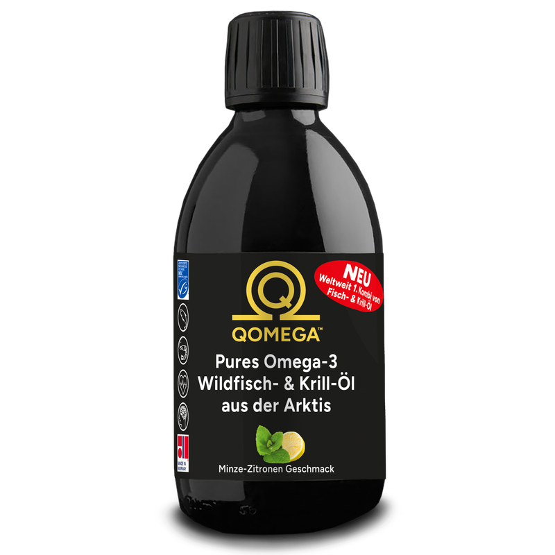 QOMEGA Pures Omega-3 Wildfisch- & Krillöl aus der Arktis
