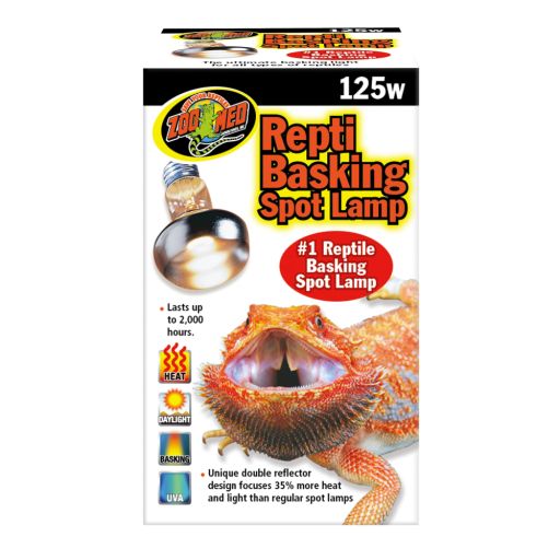 Zoo Med Repti Basking Spot Lamps 125 Watts Pack of 2, 125 W / 3.125 IN, Silver / Gray