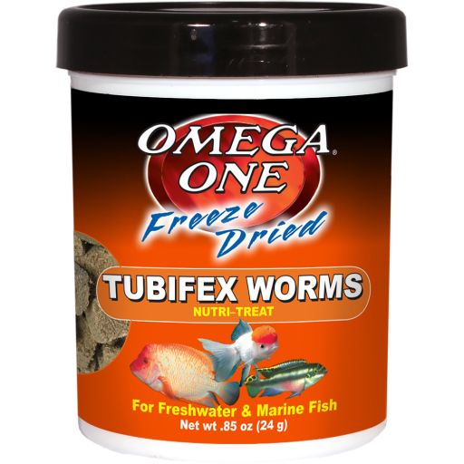 OMEGA ONE Freeze Dried Tubifex Worms .85oz
