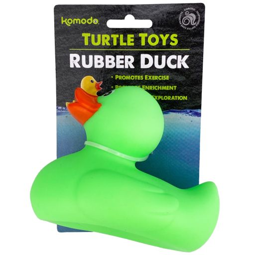 Multipet Komodo Assorted Rubber Duck Turtle Toy Medium, Assorted