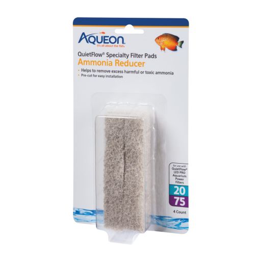 Aqueon Ammonia Reducer for QuietFlow LED Pro Power Filter 20/75  4 count