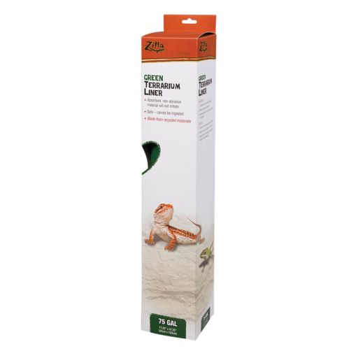 Zilla Reptile Terrarium Liner Green 75/90 Gallon  17.25  x 47.25