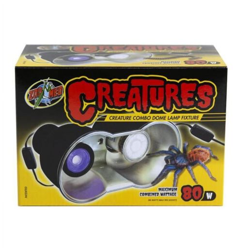 Zoo Med Creatures Combo Dome Lamp Fixture  Black  1 Each