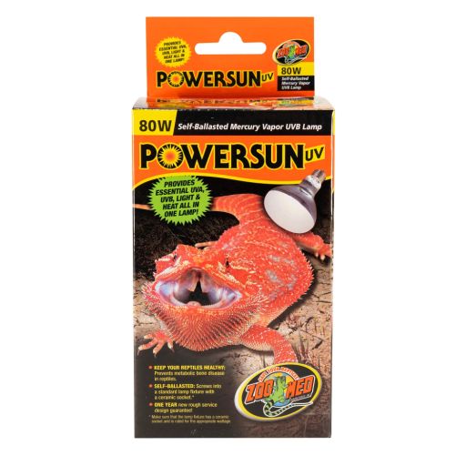 Zoo Med Laboratories 80 Watt Powersun® UV Self-Ballasted Mercury Vapor Lamp
