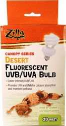 Zilla Canopy Series Fluorescent UVB/UVA Bulbs Desert 20 W
