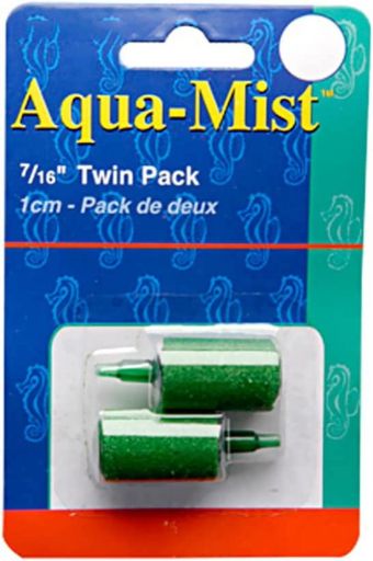 Penn Plax AS6T Twin Pack 7/16  Aqua-Mist Air Stone Cylinders