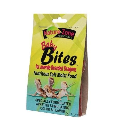Nature Zone Juvenile Bearded Dragon Baby Bites Nutritious Soft Moist Food 2 oz