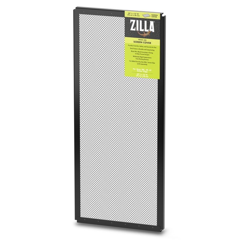 Zilla Fresh Air Terrarium Screen Cover  30  x 12   Black
