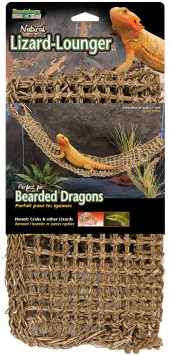 Penn-Plax Reptology Lizard Lounger for Reptiles – Seagrass – Extra Large