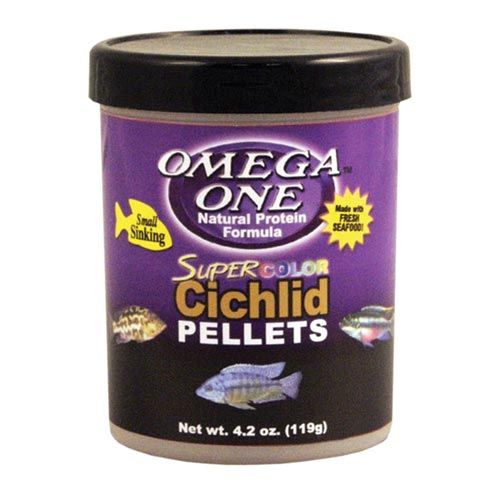 Omega One Super Color Cichlid Pellets - Small - 4.2 oz