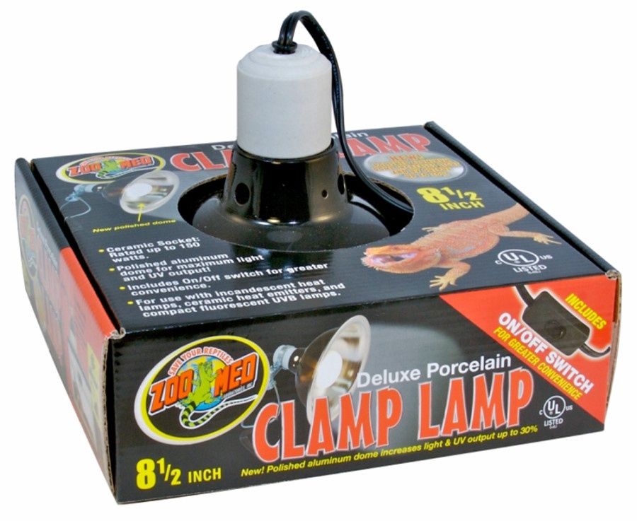 Zoo Med Deluxe Porcelain Clamp Lamp  8.5   150 Watt