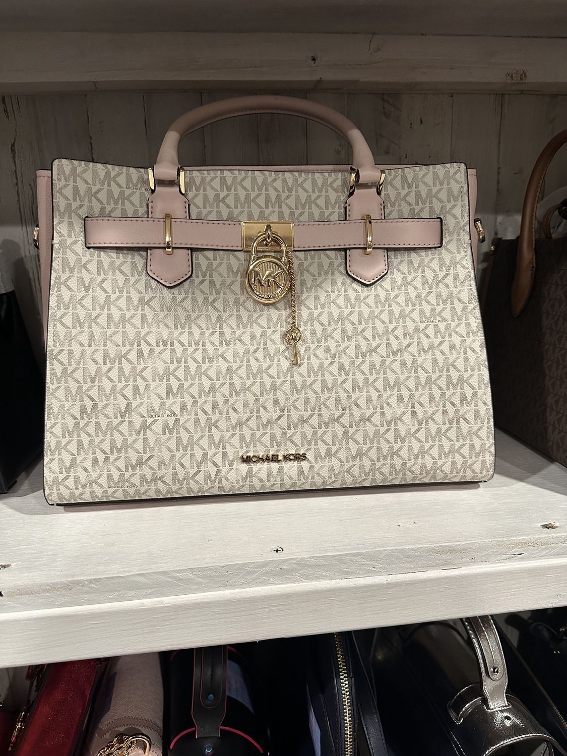 Pink/Cream Medium Tote