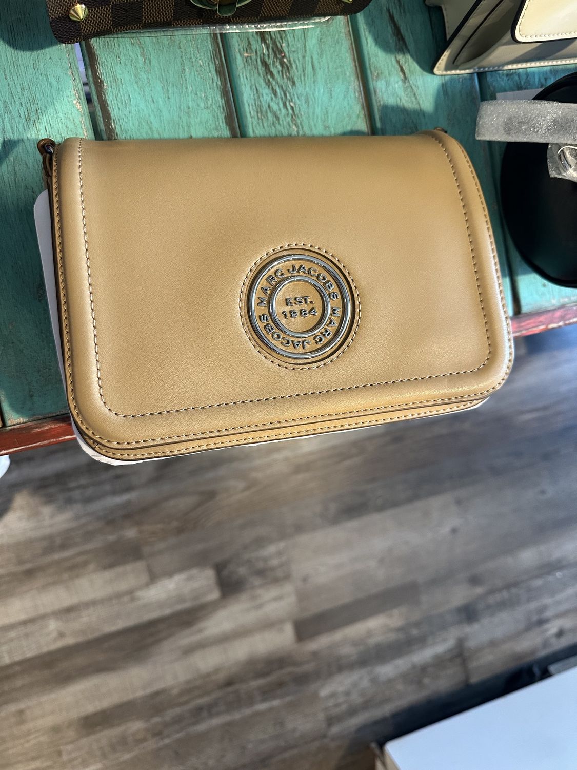 Tan Iced Coffee Crossbody Bag