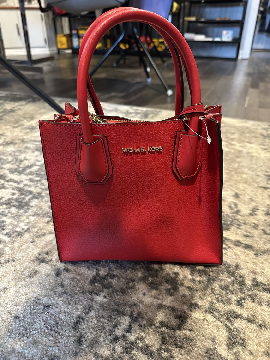 Small Red Leather Handbag