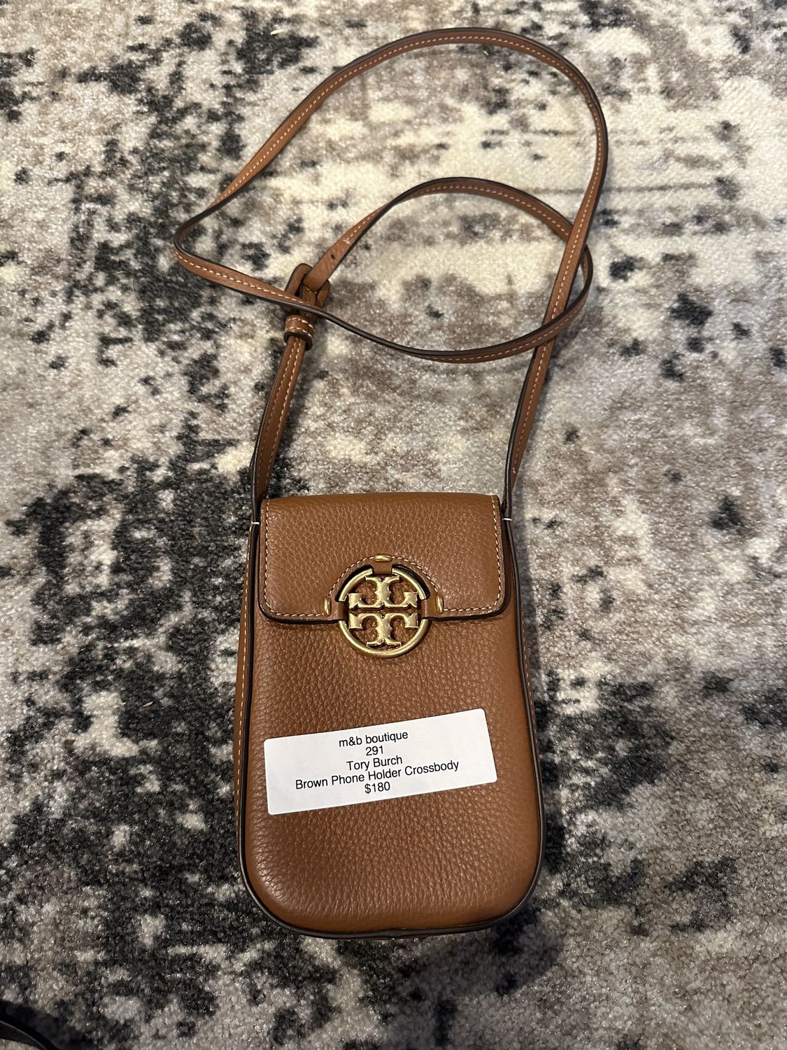 Brown Phone Holder Crossbody