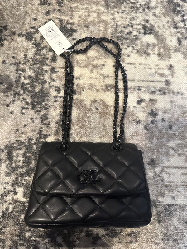 Small Black Quilted Leather Shoulder Bag
