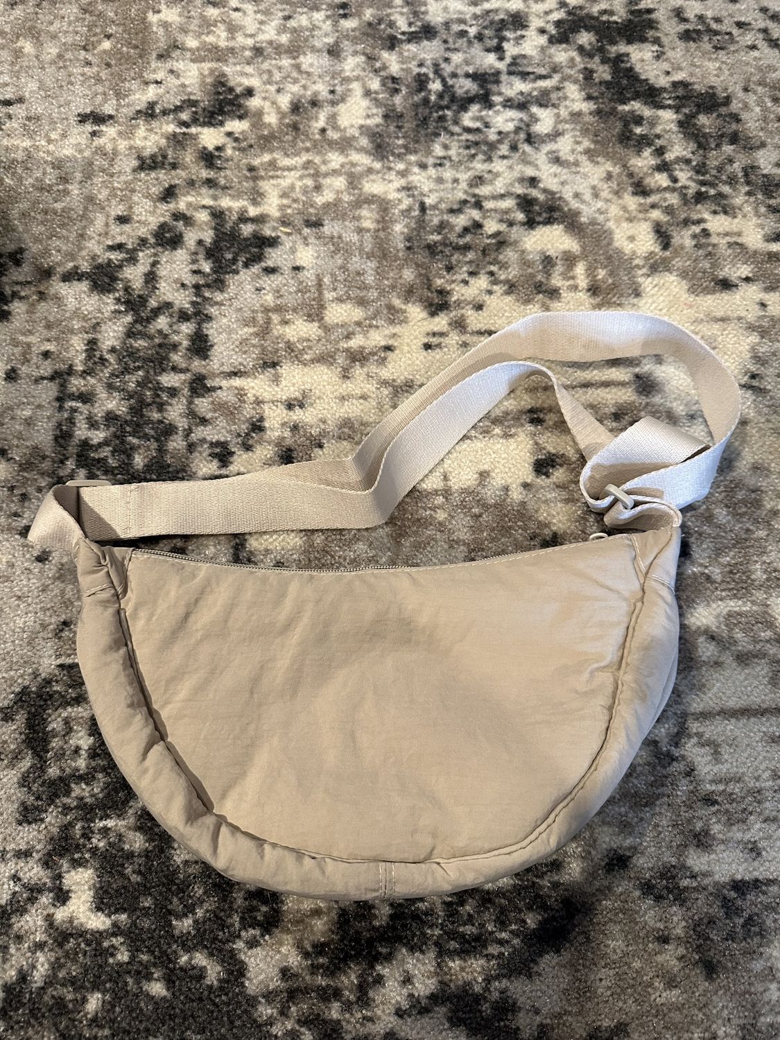 Cream Canvas Waist Pouch / Crossbody