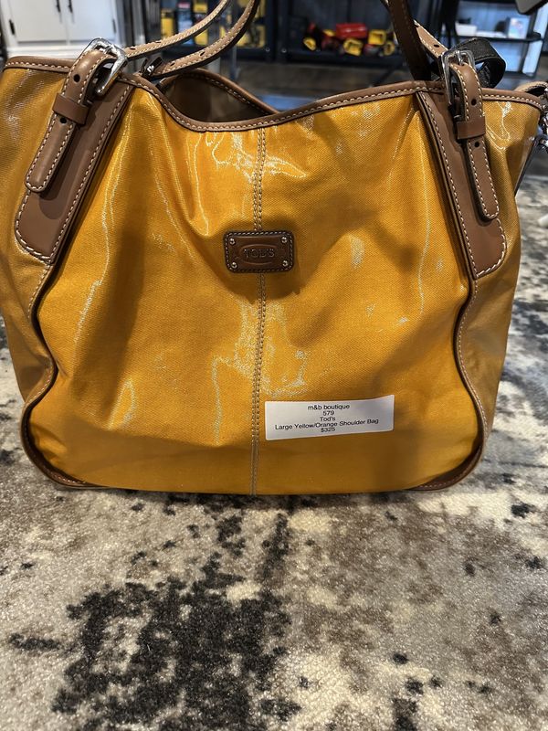 Large Yellow/Orange Shoulder Bag