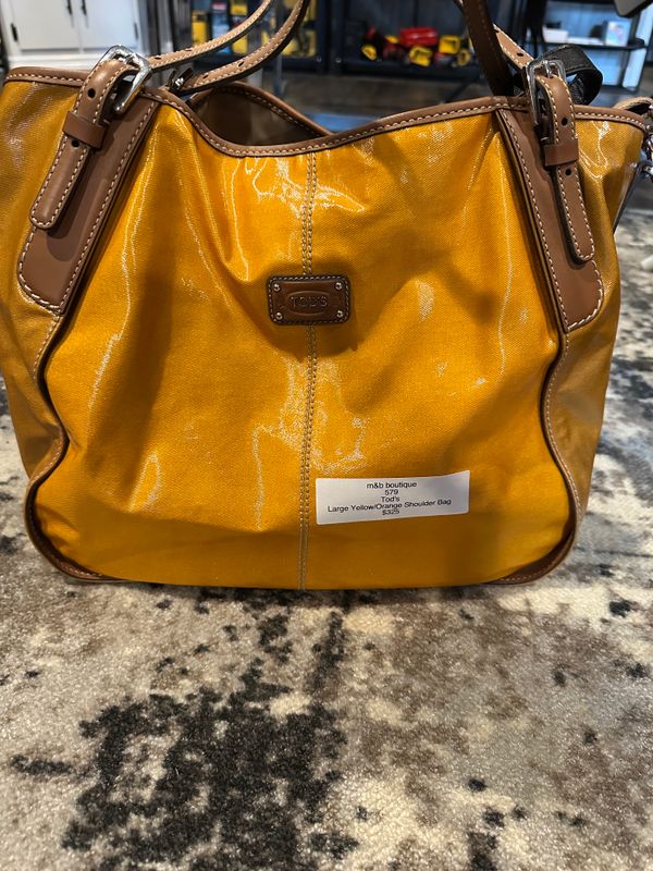 Large Yellow/Orange Shoulder Bag