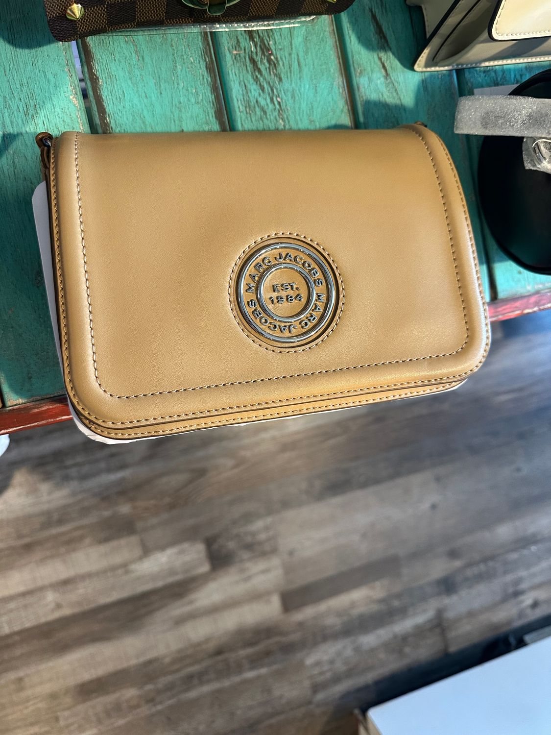 Tan Iced Coffee Crossbody Bag
