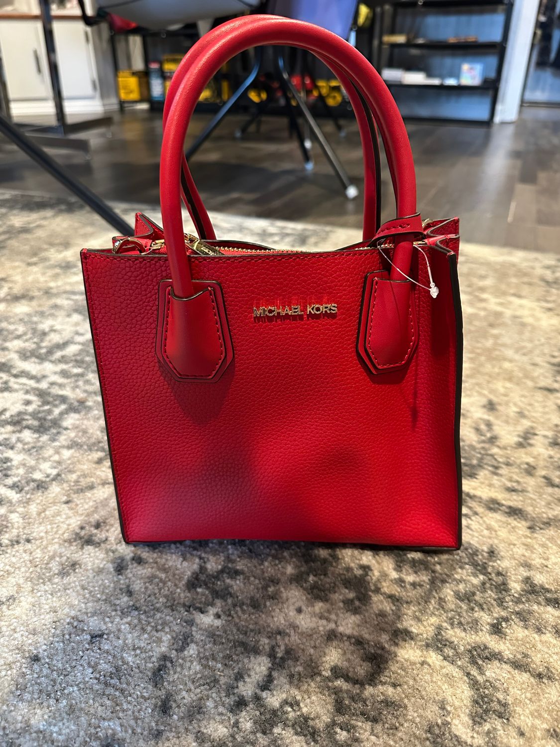 Small Red Leather Handbag