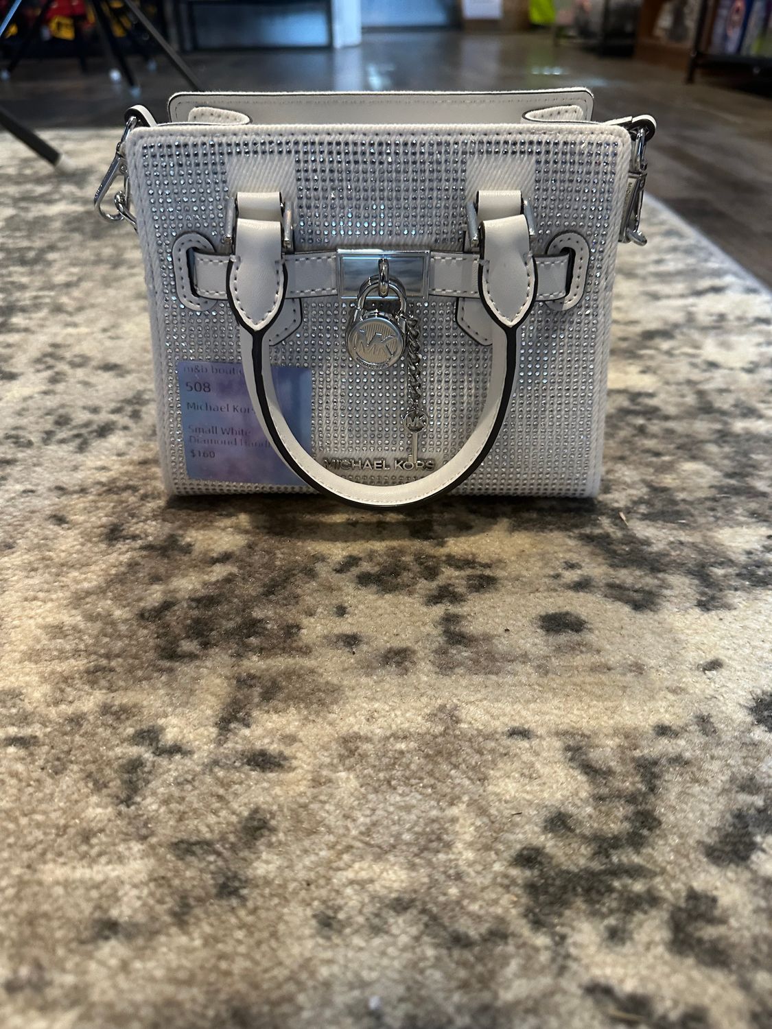 Small White Diamonds Handbag