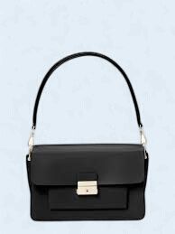 Voyage Medium Black Shoulder Bag