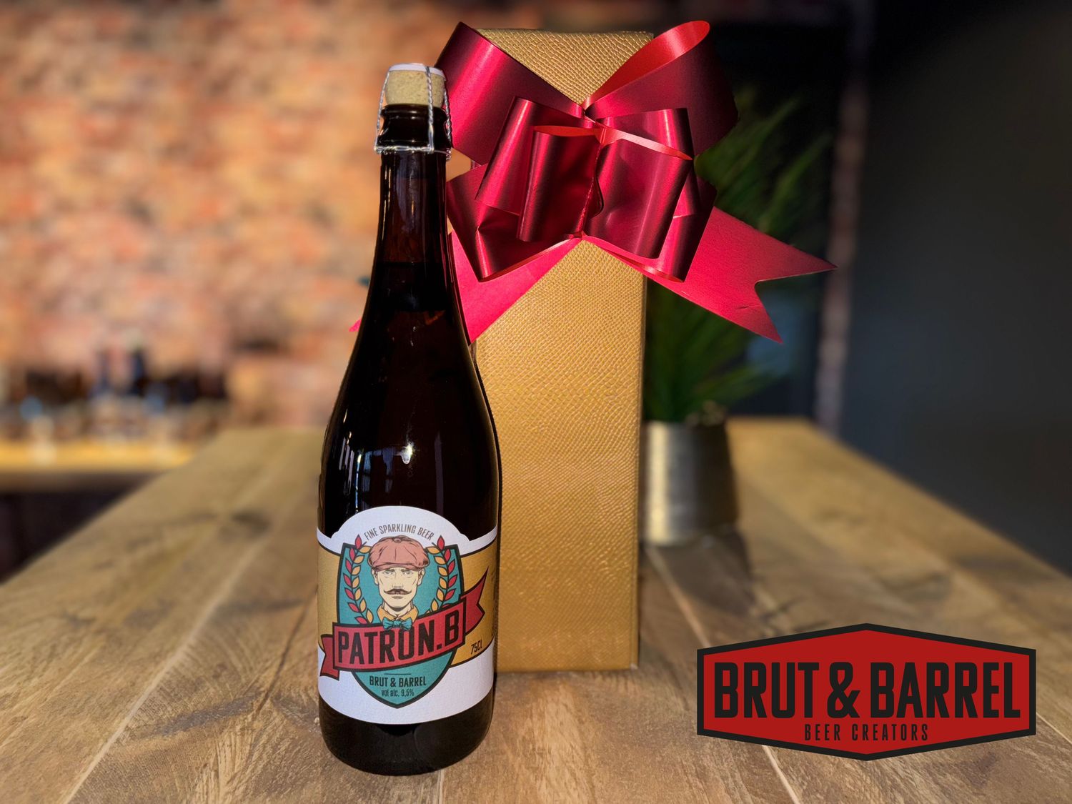 Patron.B met kerstverpakking