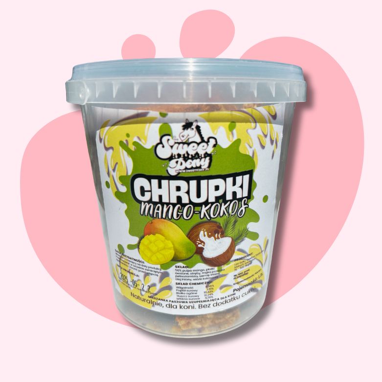 Chrupki mango - kokos