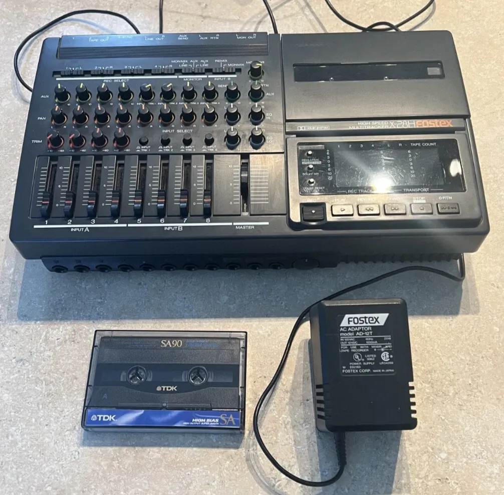 1992 Vintage Fostex X-28h Cassette Multitracker Recorder