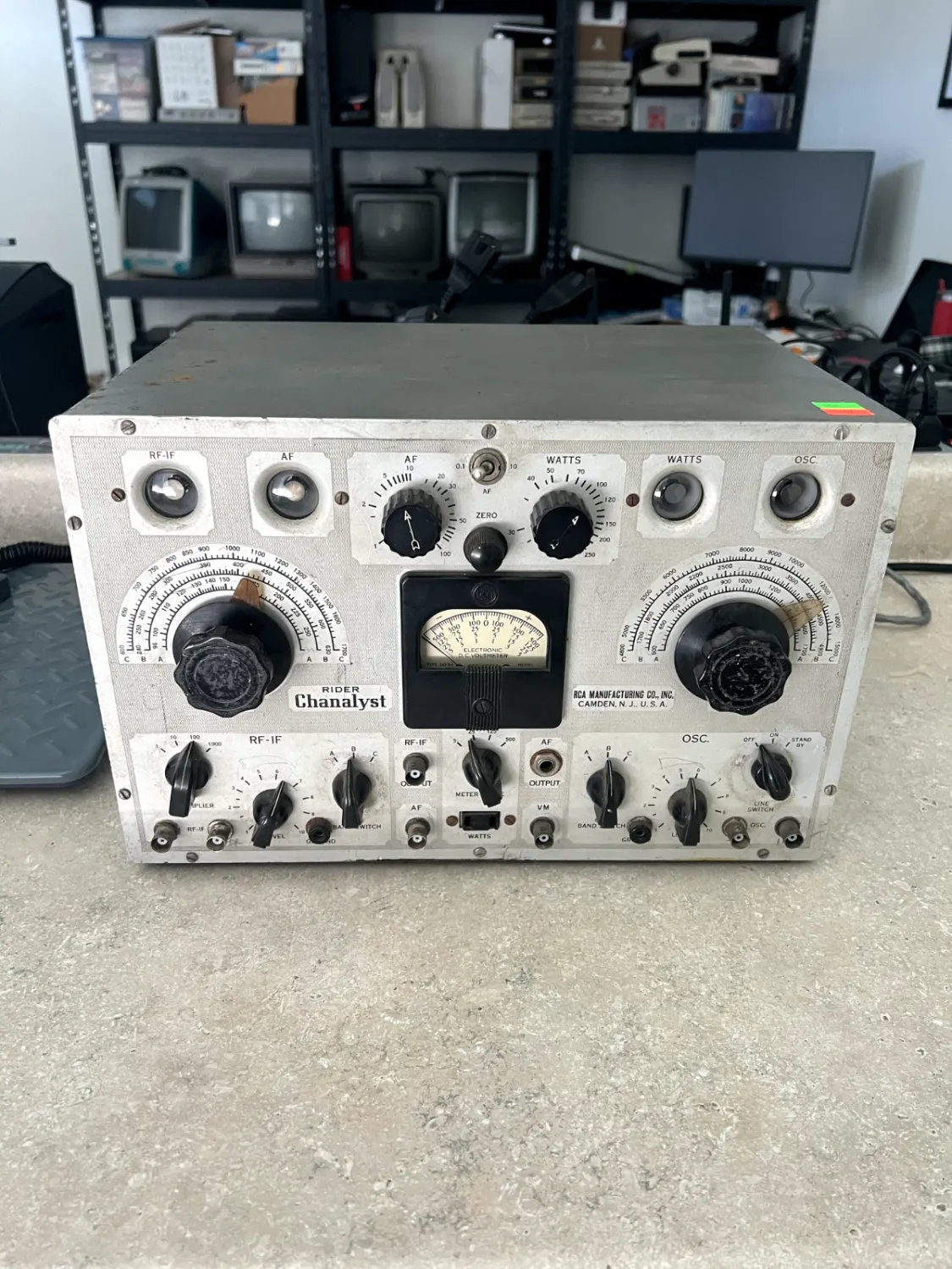 Rider Chanalyst 162C RCA - 6E5 Eye Tubes Vintage Audio Radio Test Equipment