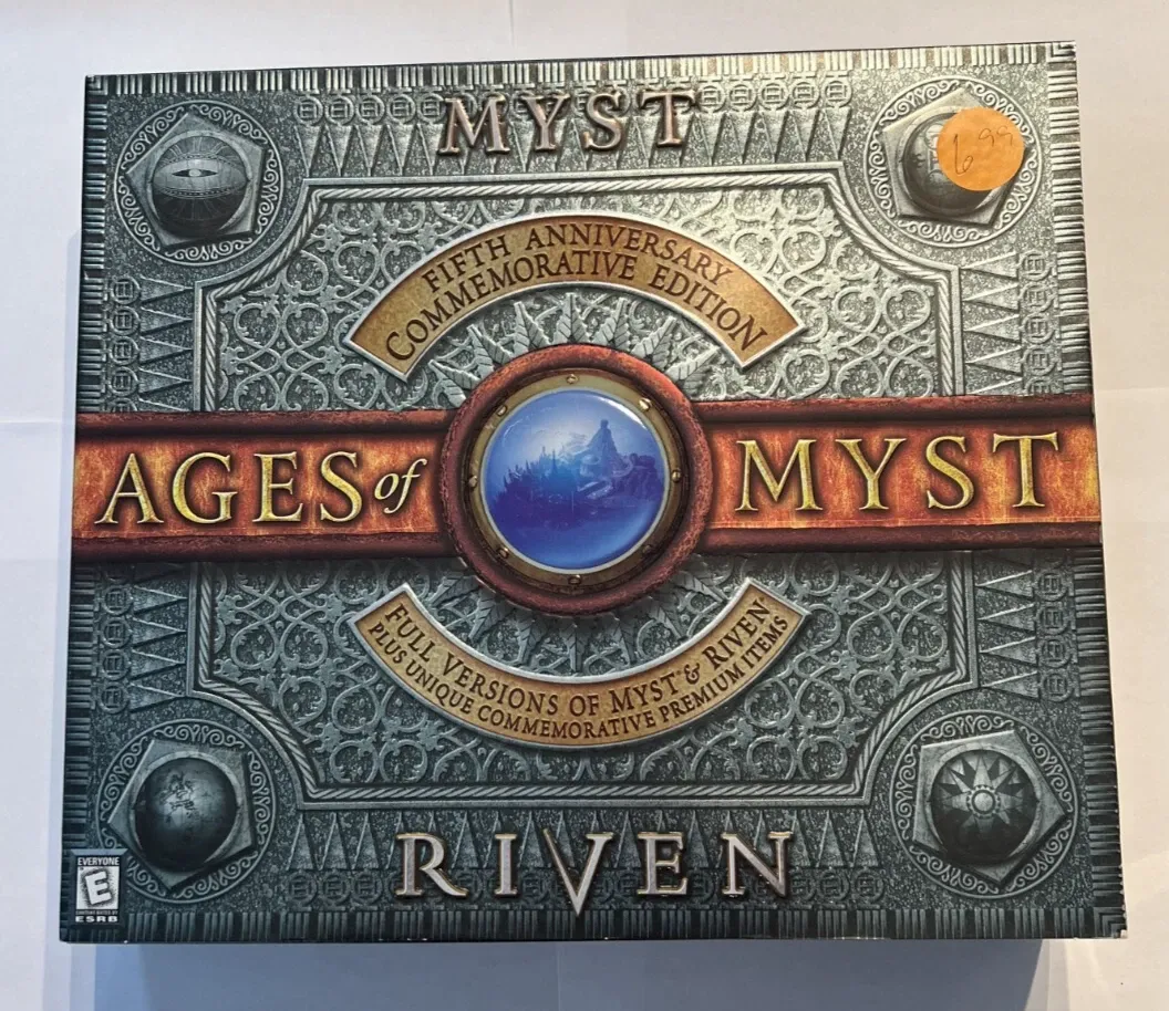 Ages of Myst Riven 1997 PC 5th Anniversary Edition + EXTRA GUIDES - USED VG