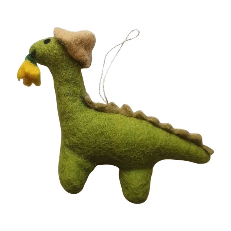 Hanging felt dinosaur