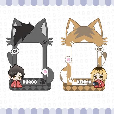 Haikyu!! Nekoma Acrylic Photocard Stands