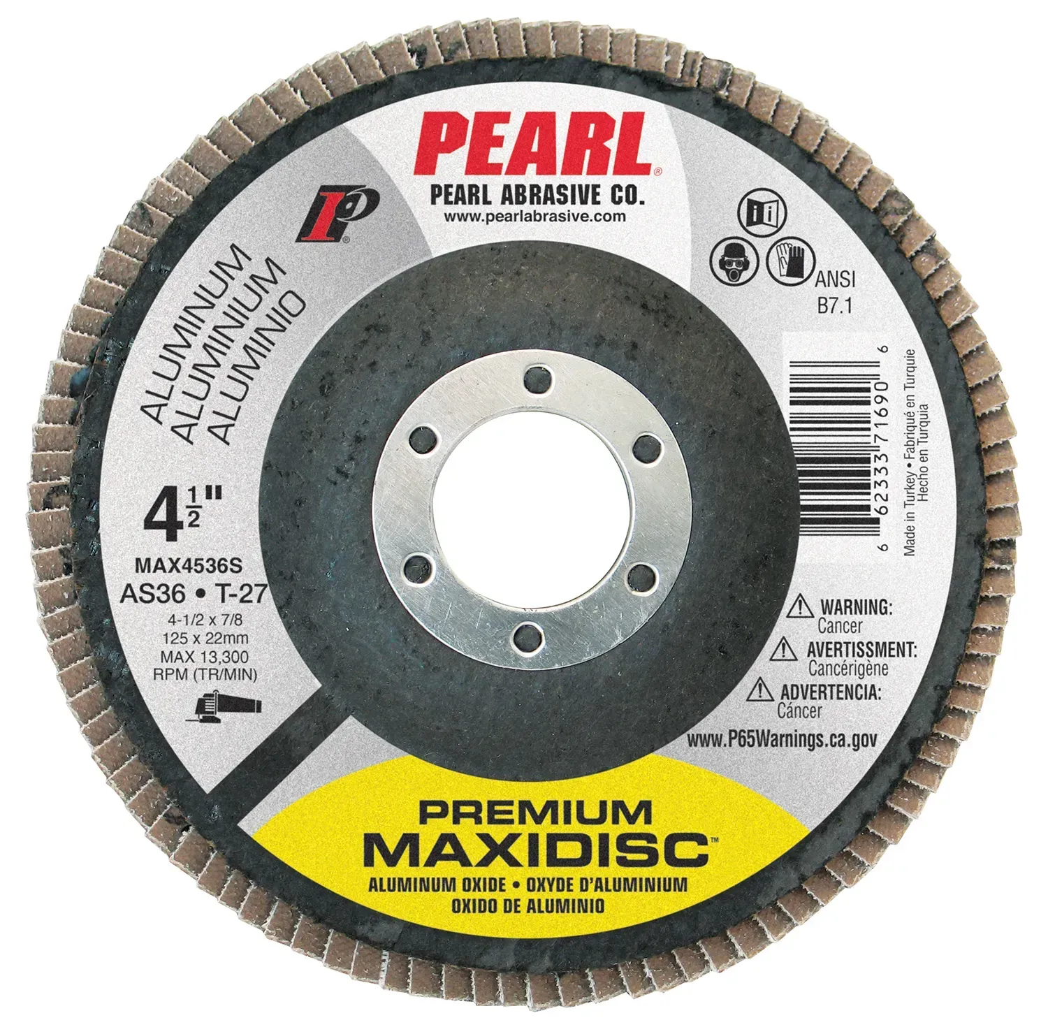 Flap Disc 4-1/2" x 7/8" Aluminum ( 10/pk )