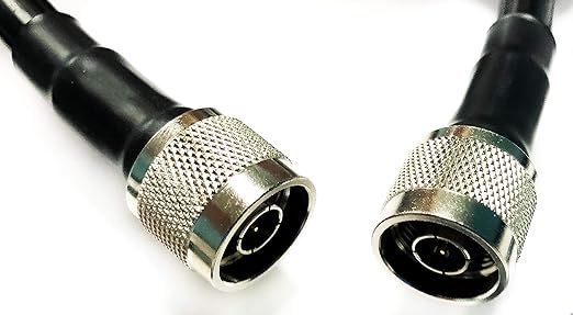 Times Microwave Low Loss LMR-400/LMR400 Coaxial Cable - N-Male to N-Male - 3 Feet - for Patch or Extension Cables, HAM/CB/Two-Way/WiFi Radios, Cell Signal Booster, Routers Times Microwave Low Loss LMR-400/LMR400 Coaxial Cable - N-Male to N-Male - 3 Feet - for Patch or Extension Cables, HAM/CB/Two-Way/WiFi Radios, Cell Signal Booster, Routers
