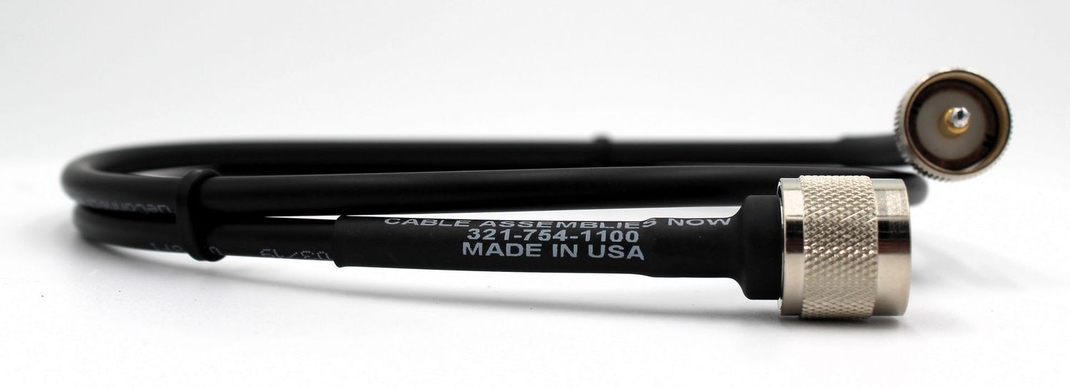 CAN-240 with N-Male to UHF-Male Connections, 3 Feet Length