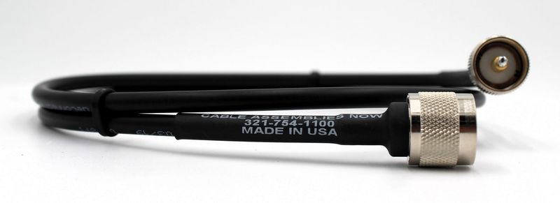 CAN-240 with N-Male to UHF-Male Connections, 3 Feet Length