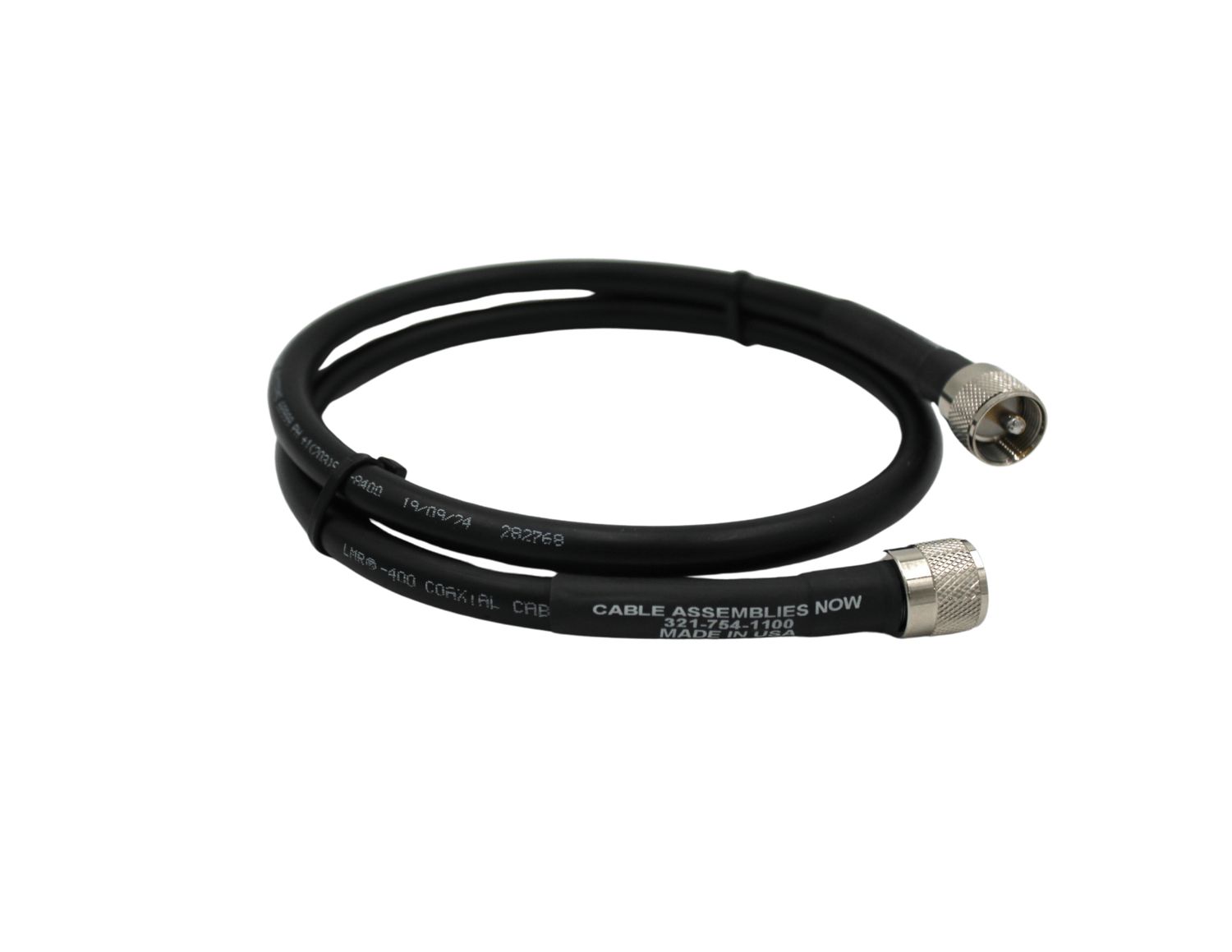 LMR-400 with UHF-Male Connections, 3 Feet Length